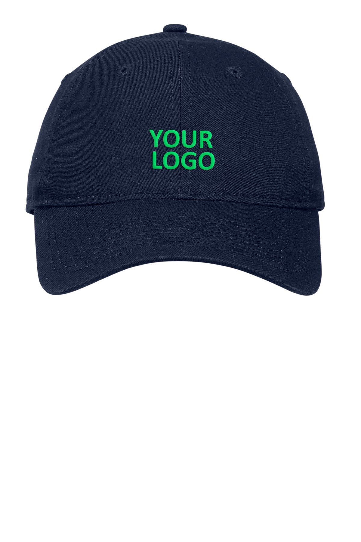 New Era Adjustable Unstructured Customized Caps, Deep Navy