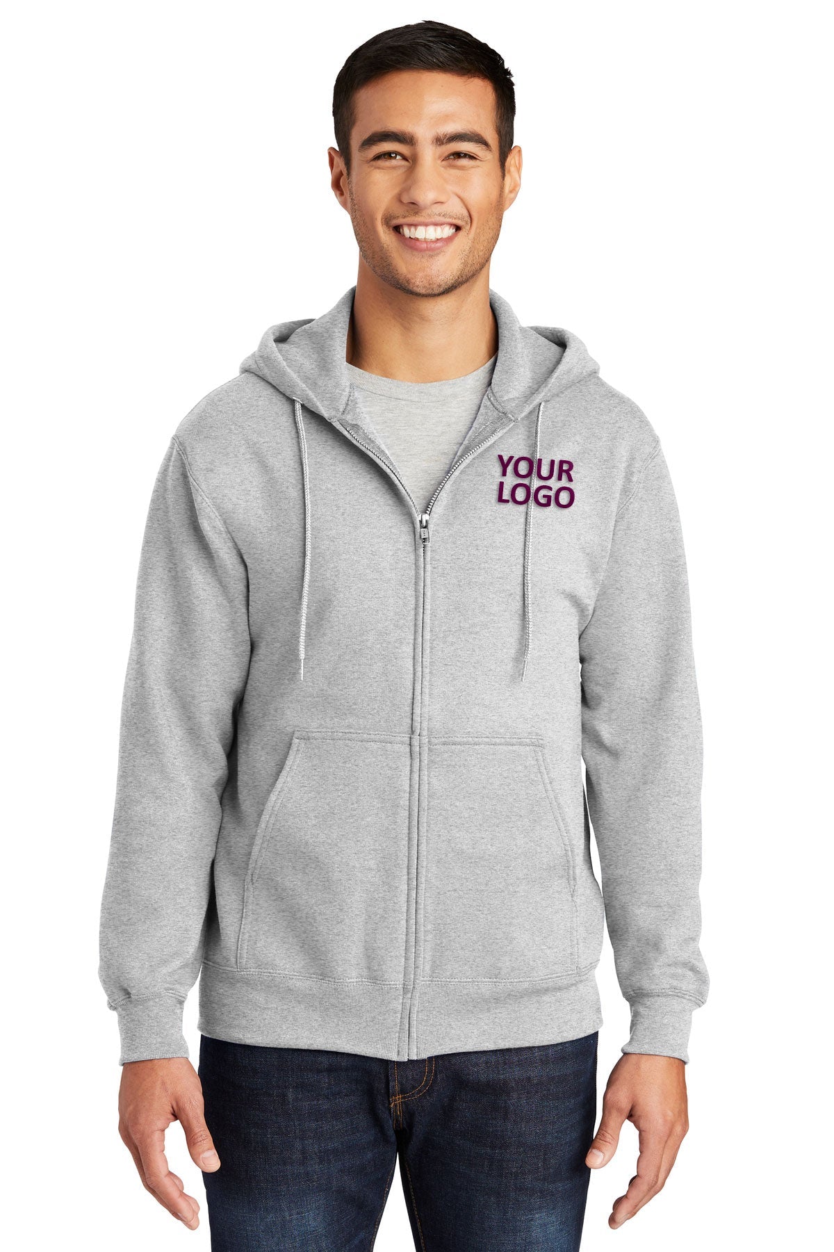 port & company ash pc90zh custom embroidery sweatshirts
