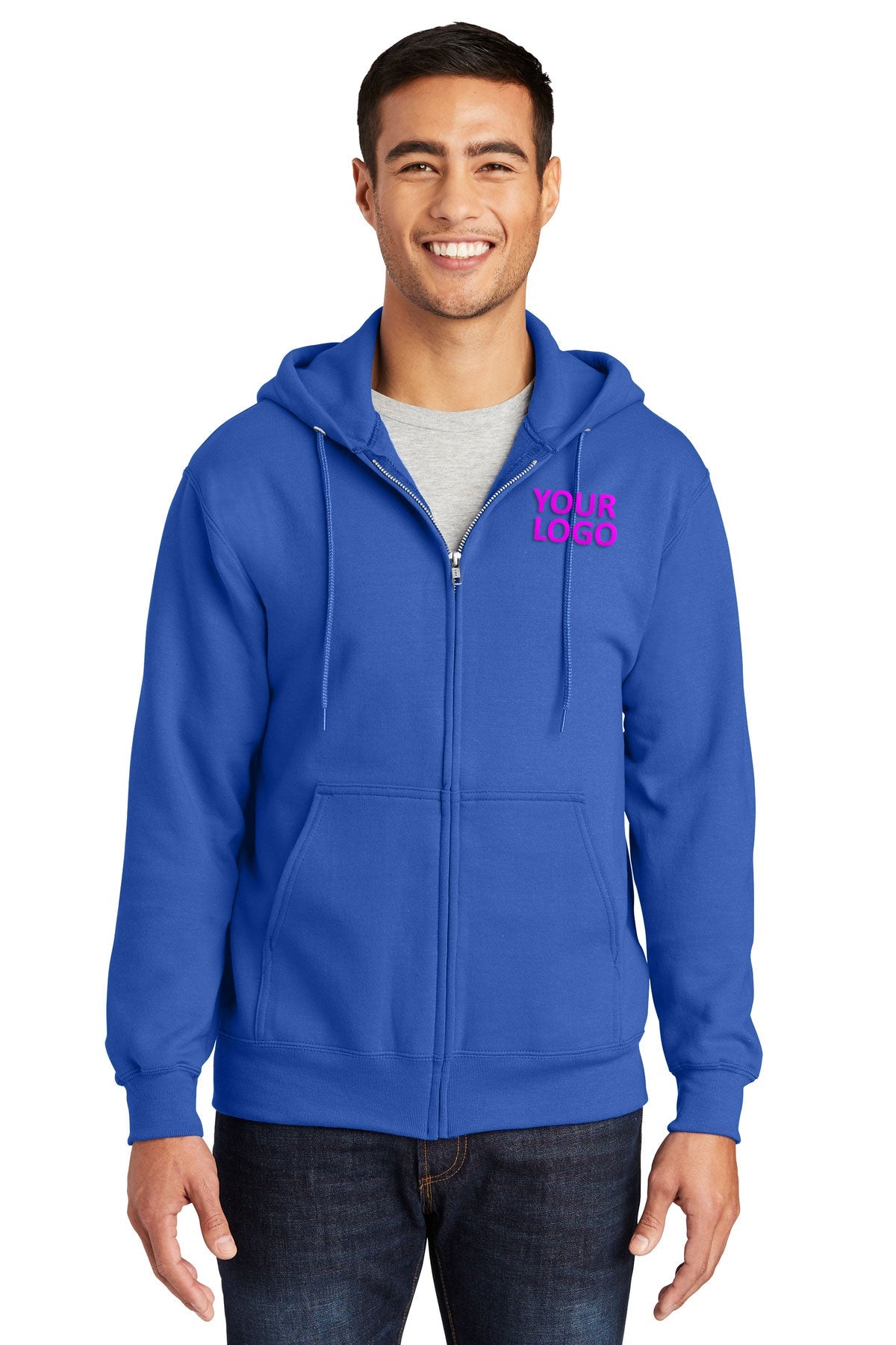 port & company royal pc90zh business sweatshirts with logo