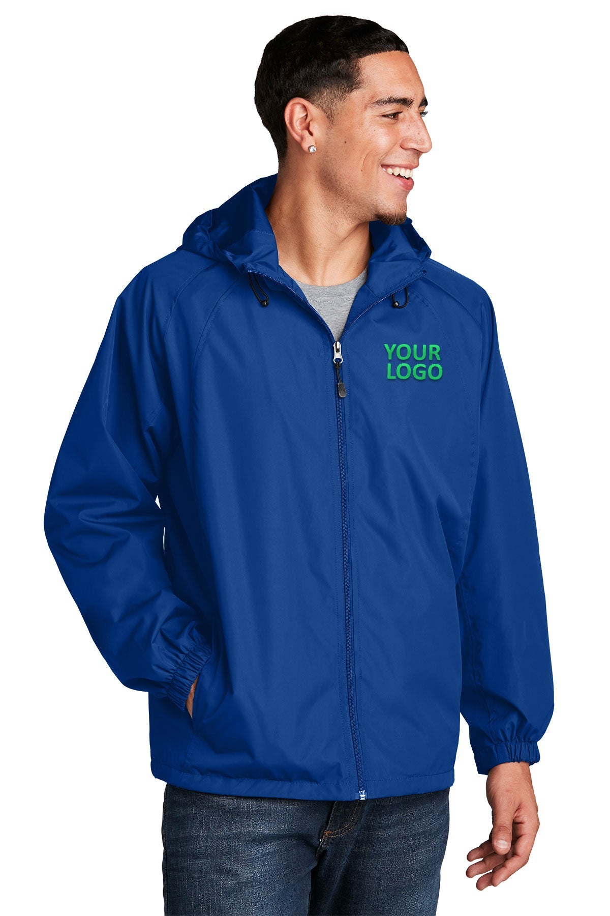 Sport-Tek Custom Hooded Raglan Jackets, True Royal [PureStar]