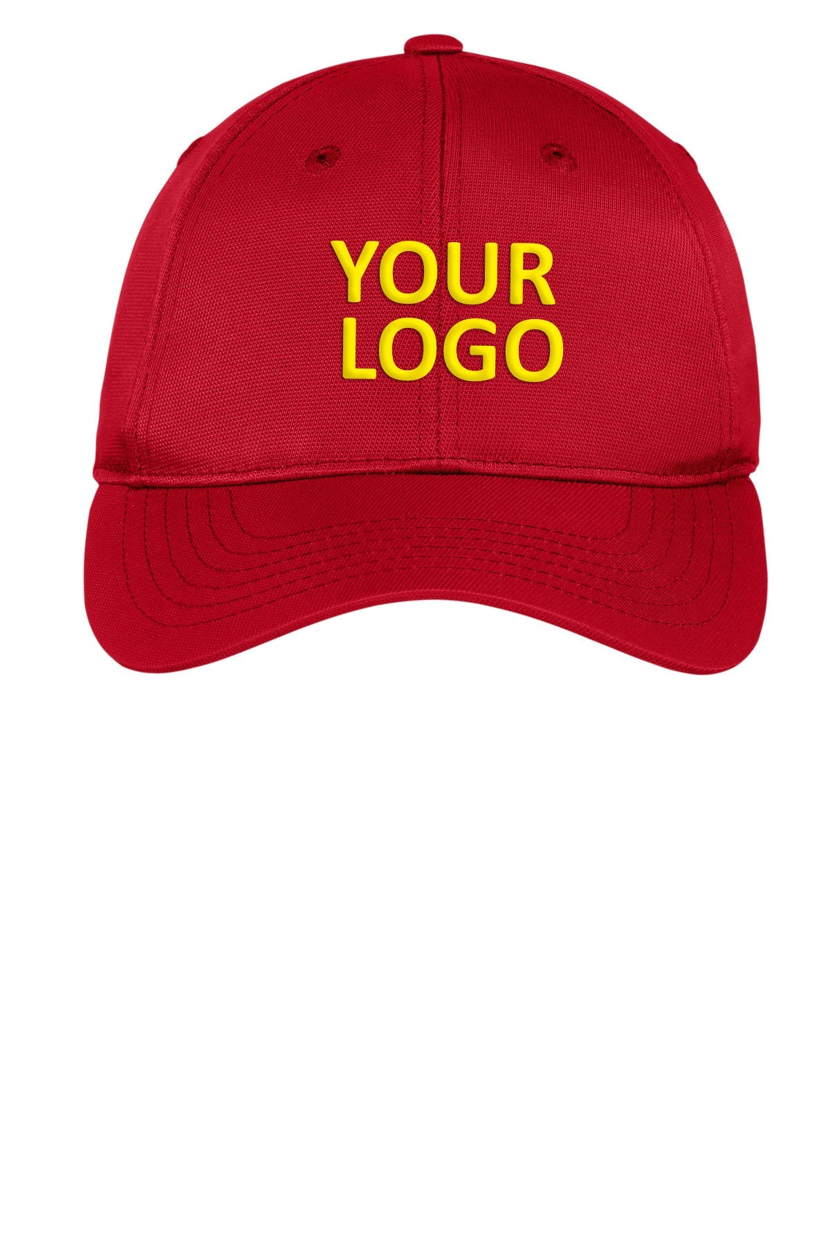 Sport-Tek Dry Zone Customized Nylon Caps, True Red