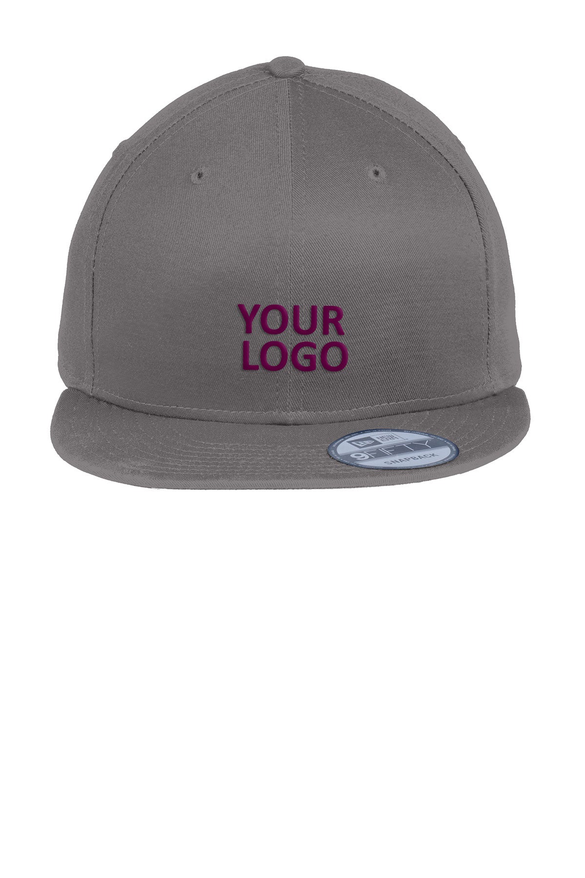 new era flat bill snapback cap charcoal