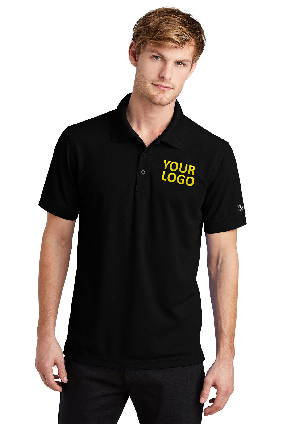 OGIO Blacktop OG101 custom polo shirts embroidered
