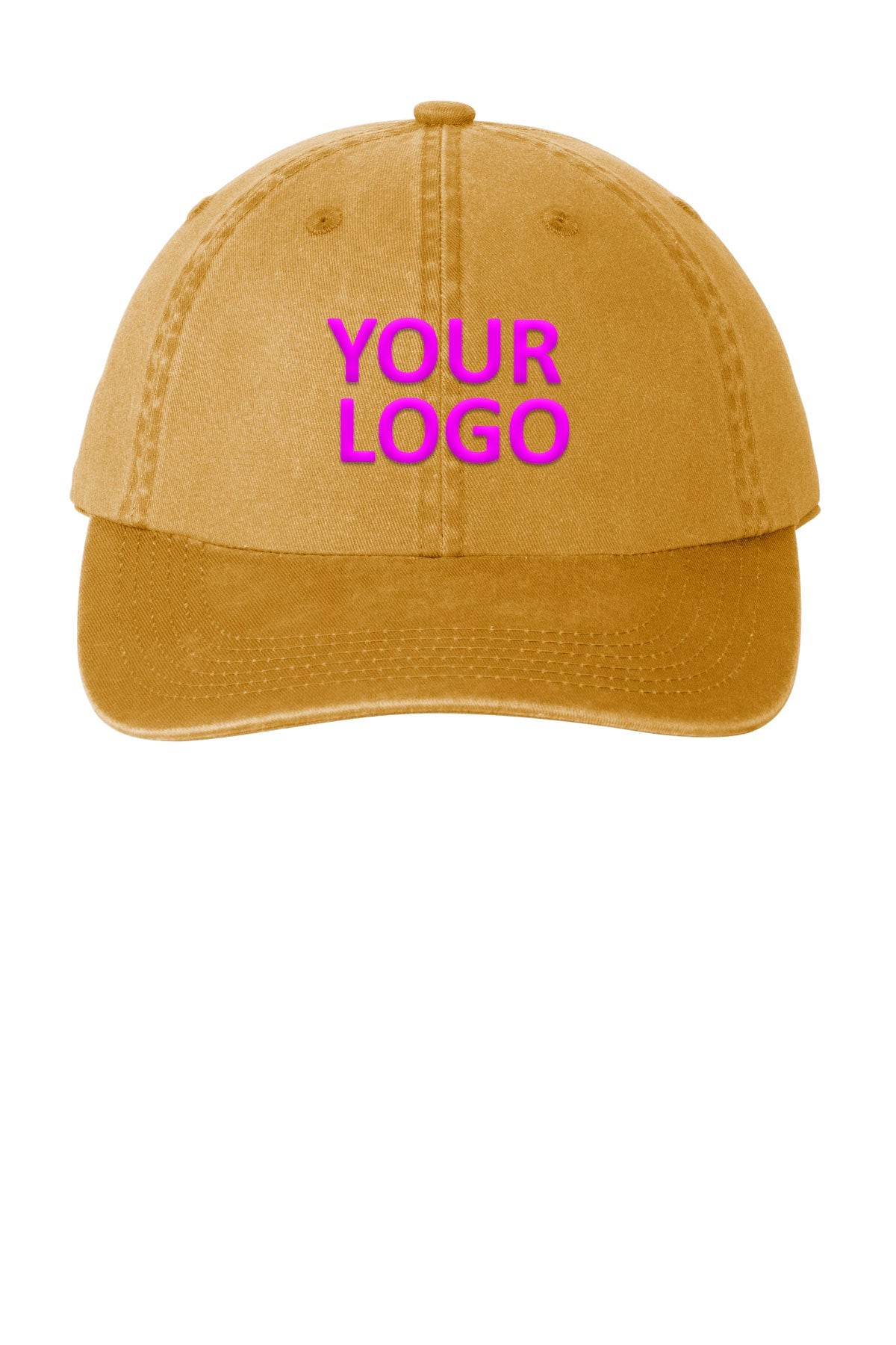 Port Authority Garment-Washed Custom Caps, Dandelion