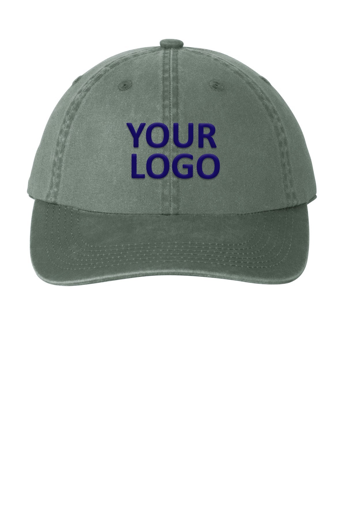Port Authority Garment-Washed Custom Caps, Green