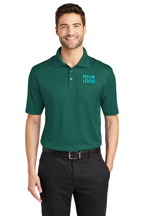 Port Authority Ladies Performance Customized Fine Jacquard Polos, Green Glen