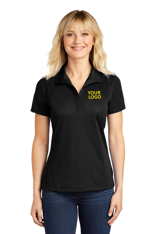 Sport-Tek Micropique Customized Sport-Wick Polos, Black