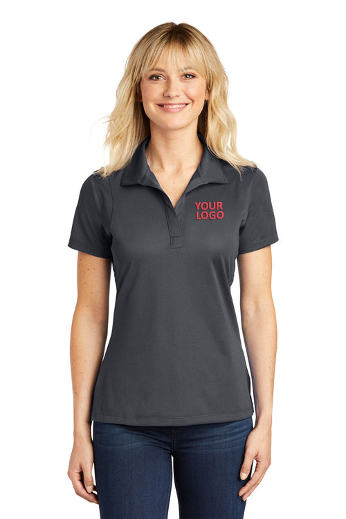 Sport-Tek Micropique Custom Sport-Wick Polos, Iron Grey