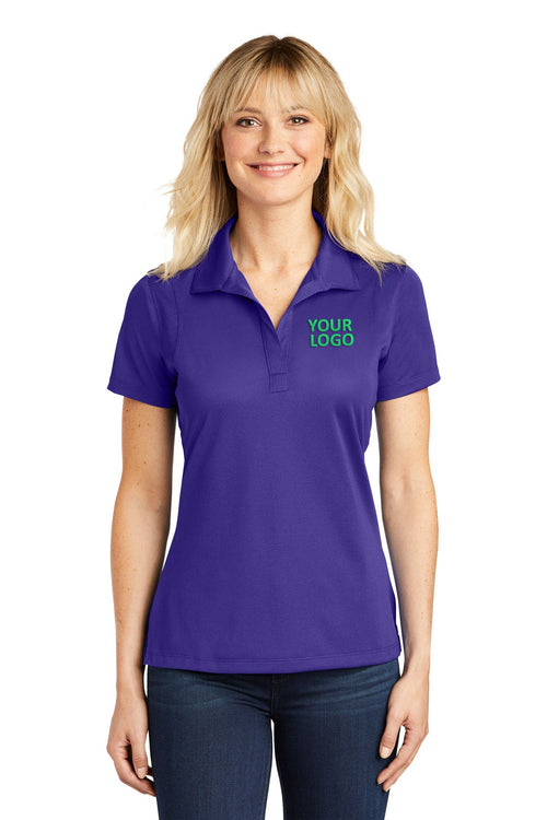 Sport-Tek Micropique Customized Sport-Wick Polos, Purple