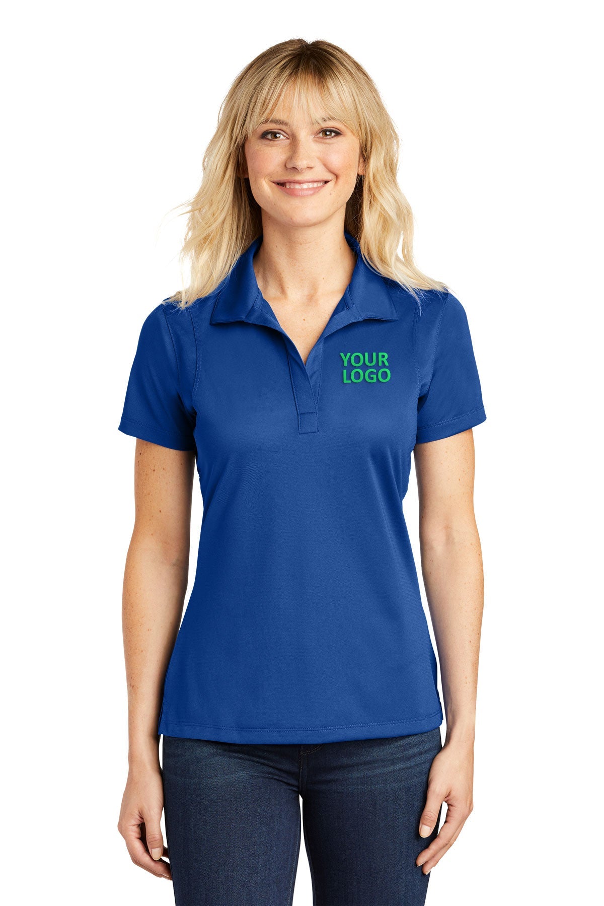 Sport-Tek True Royal LST650 custom polo shirts for business