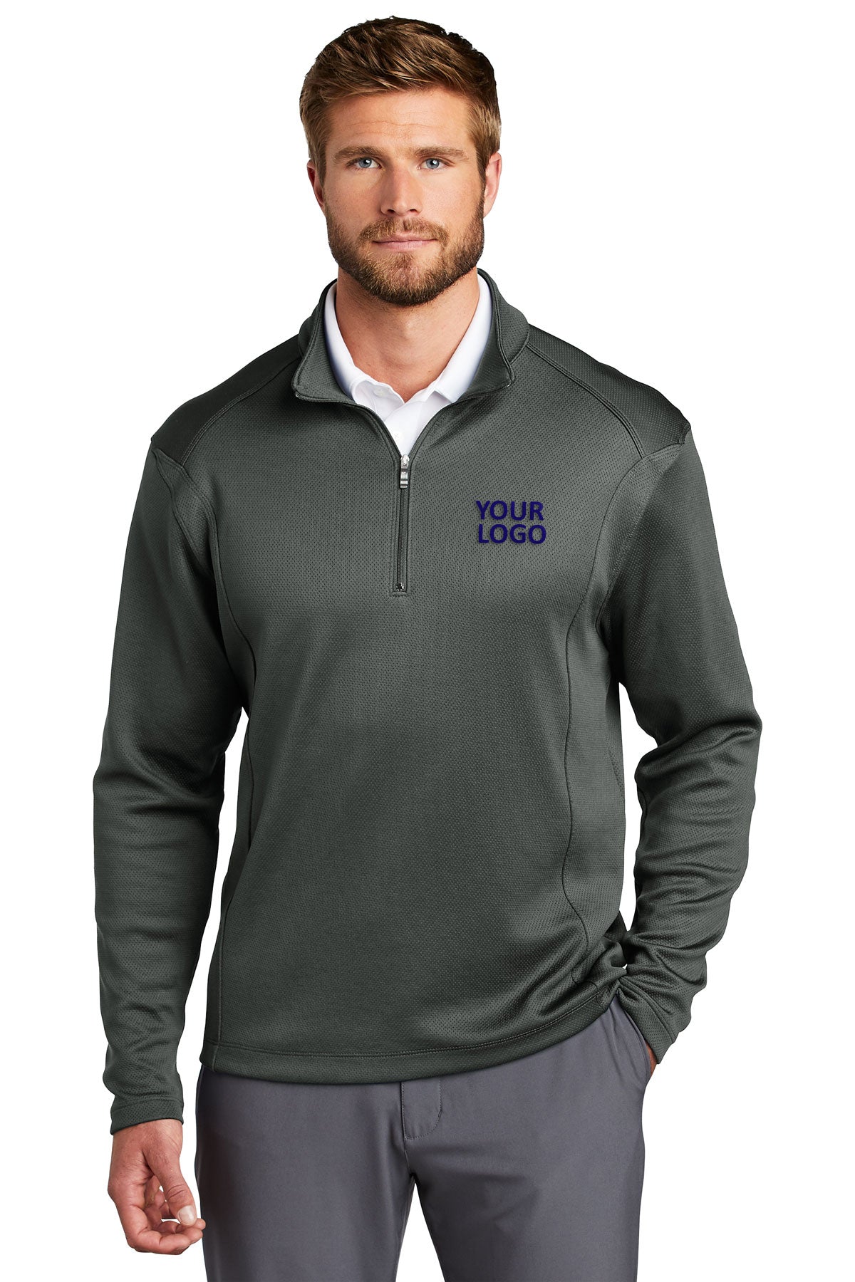 nike anthracite 400099 custom dri fit sweatshirts