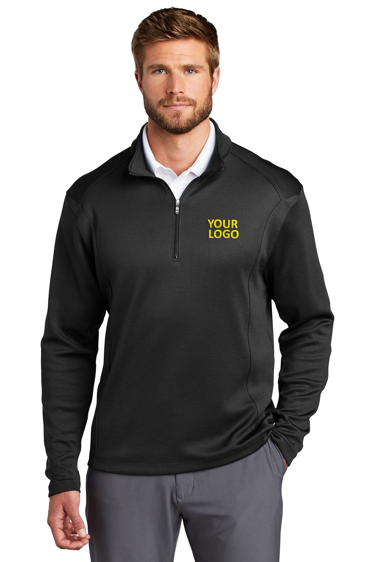 nike black 400099 custom logo sweatshirts printed