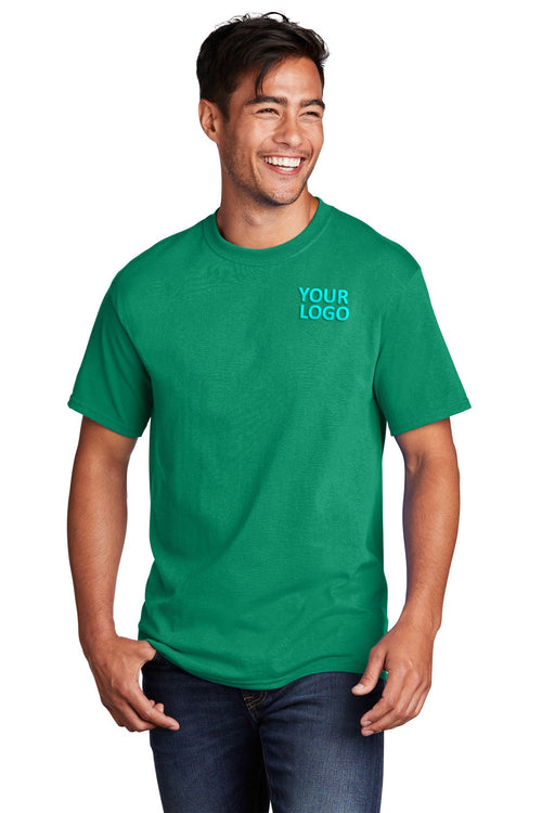 Port & Company Core Cotton Custom Pocket Tee's, Kelly
