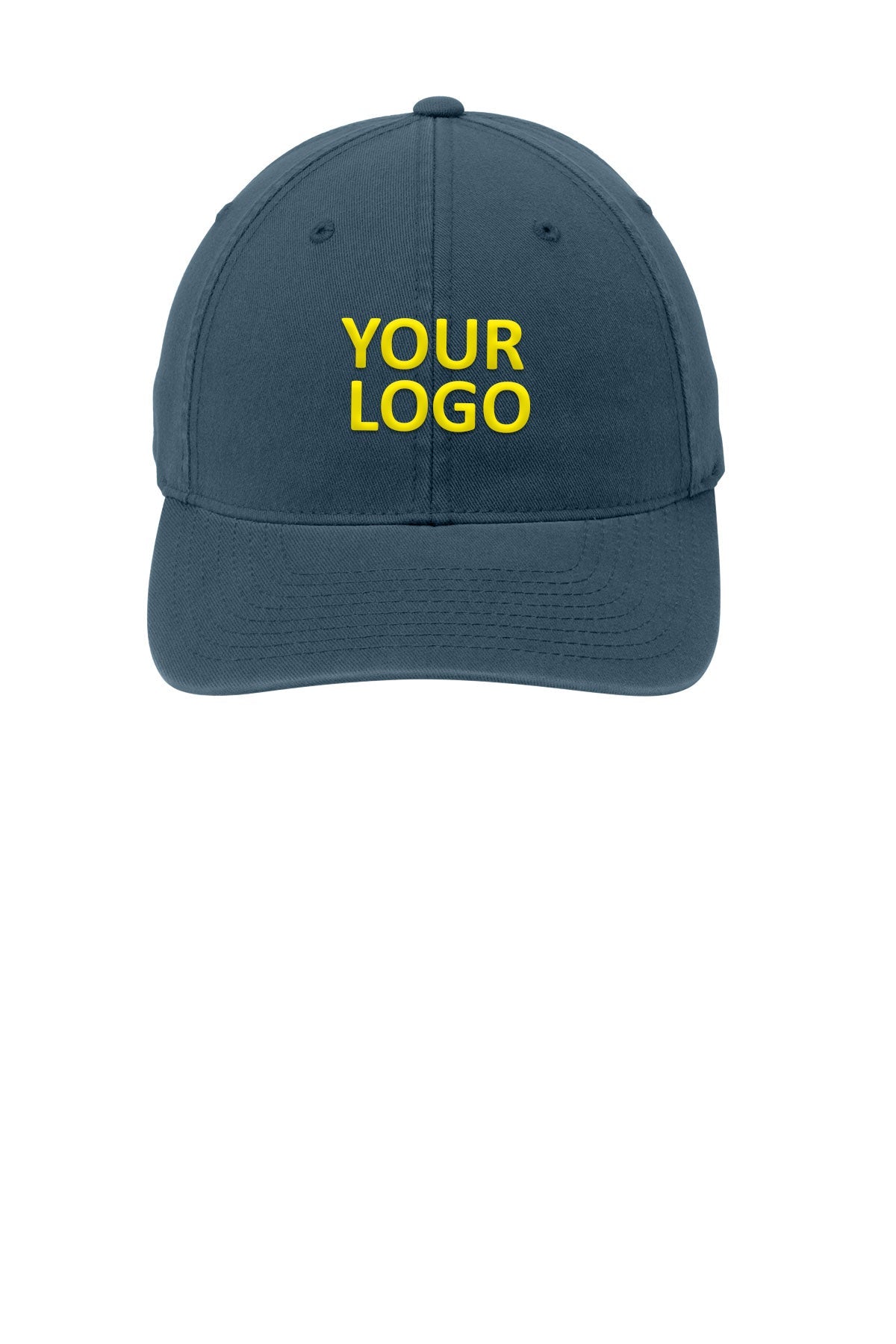 Port Authority Flexfit Garment-Washed Custom Caps, New Slate