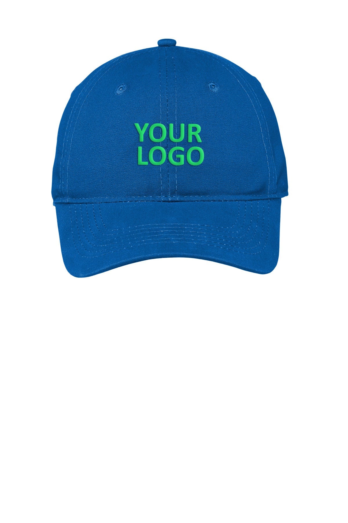Port Authority Soft Brushed Customized Canvas Caps, Royal