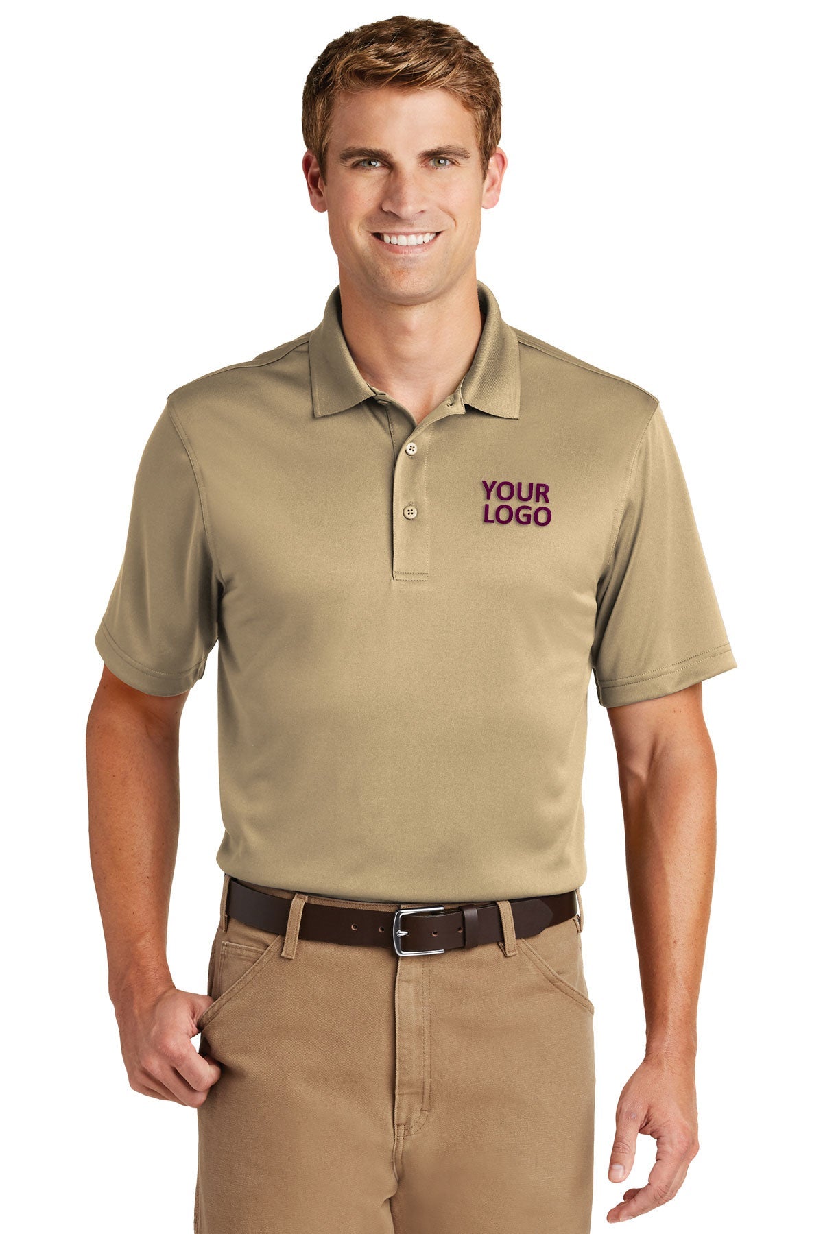 CornerStone Snag-Proof Polo, Tan