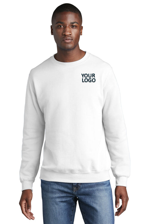 Port & Company Core Fleece Branded Hoodies, White [Arthur C Luf]