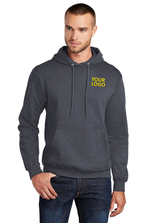 Port & Company Core Fleece Customized Sweatshirts, Heather Navy