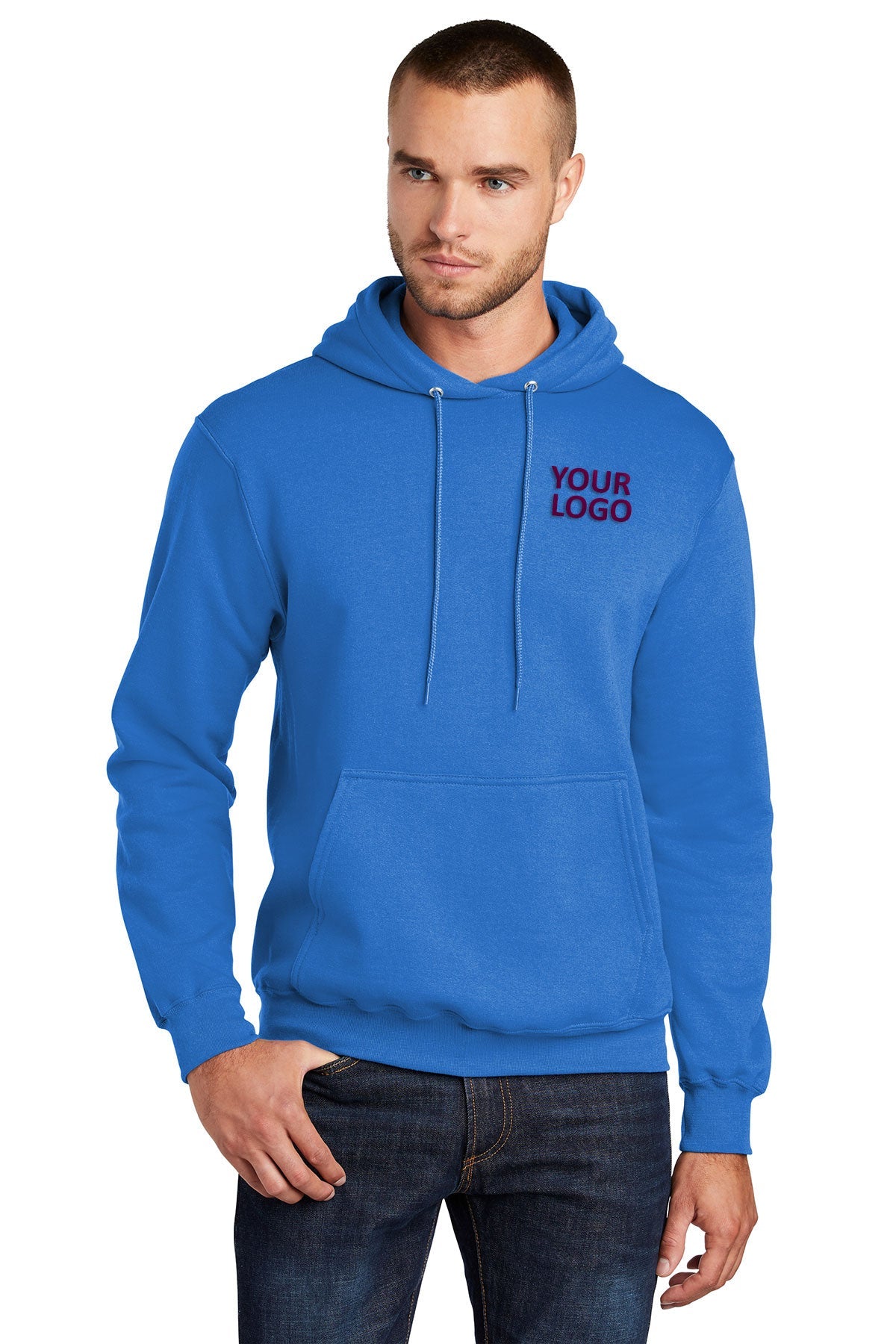 Port & Company Core Fleece Branded Hoodies, Royal [Shelter of Flint]