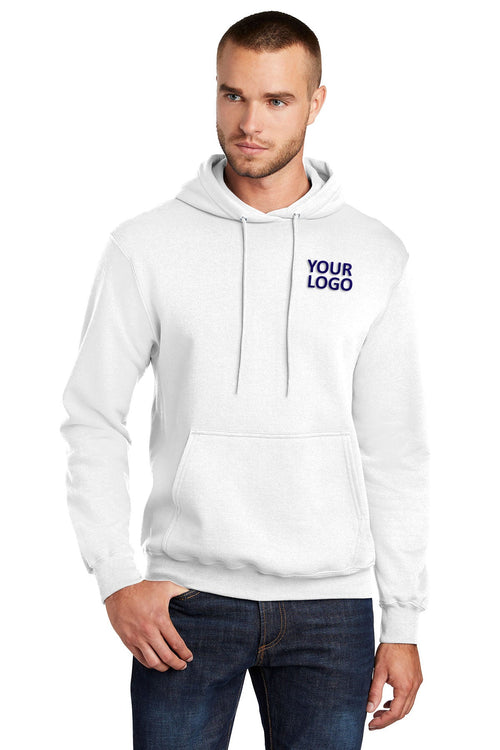 Port & Company Core Fleece Branded Sweatshirts, White