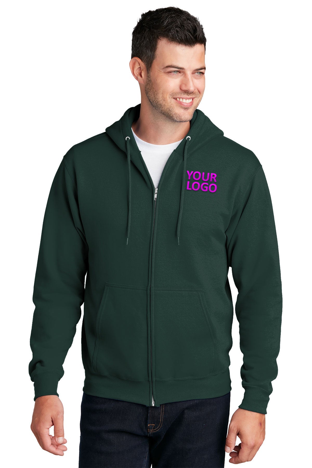 port & company dark green pc78zh custom work sweatshirts