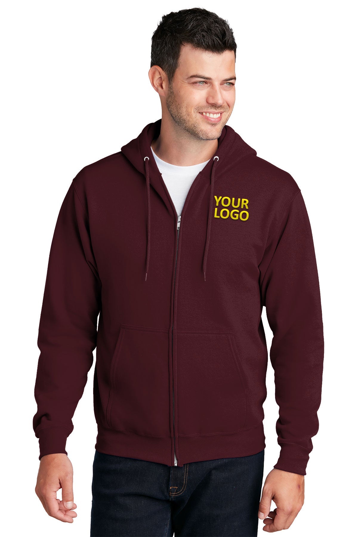 port & company maroon pc78zh custom business sweatshirts