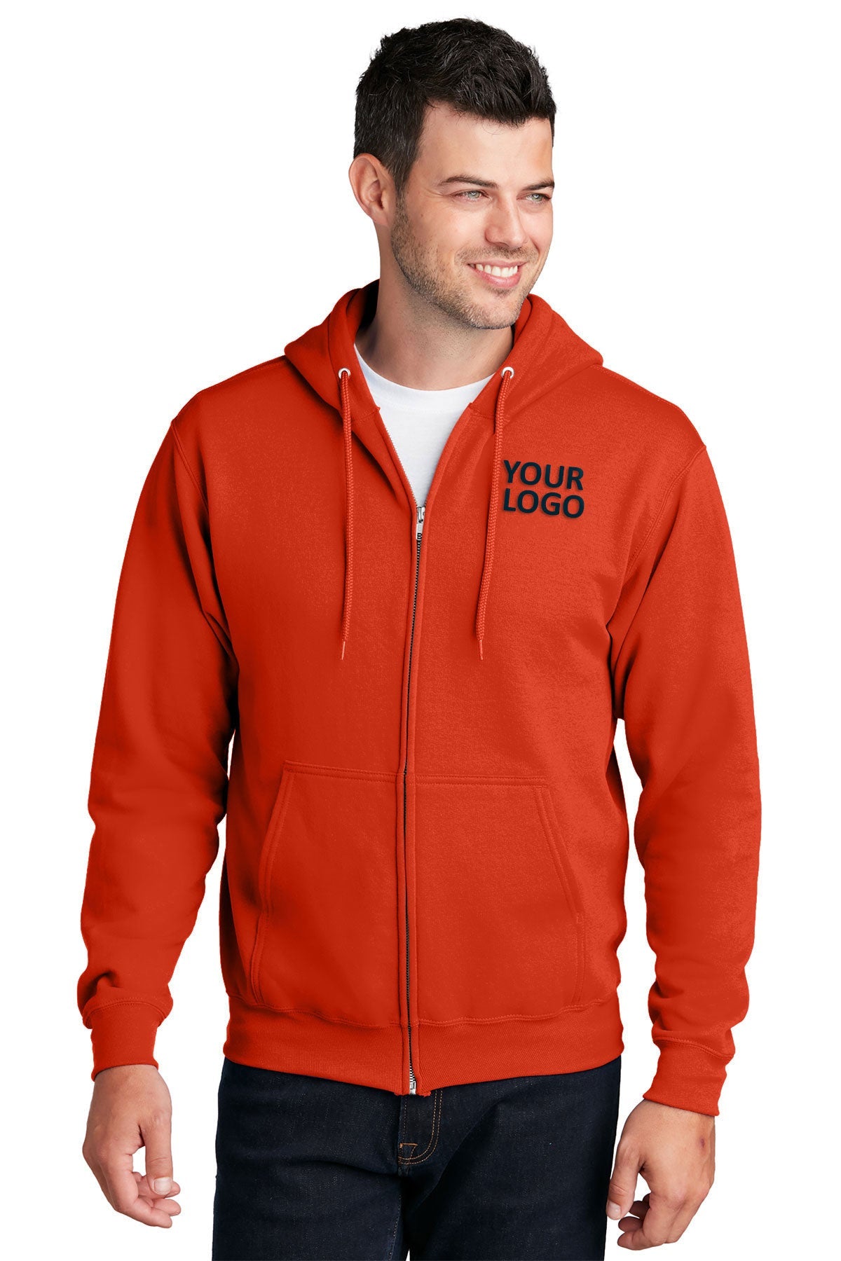 port & company orange pc78zh custom sweatshirts for business