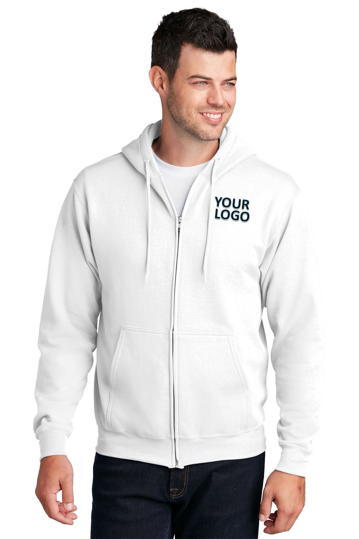 port & company white pc78zh custom sweatshirts for business