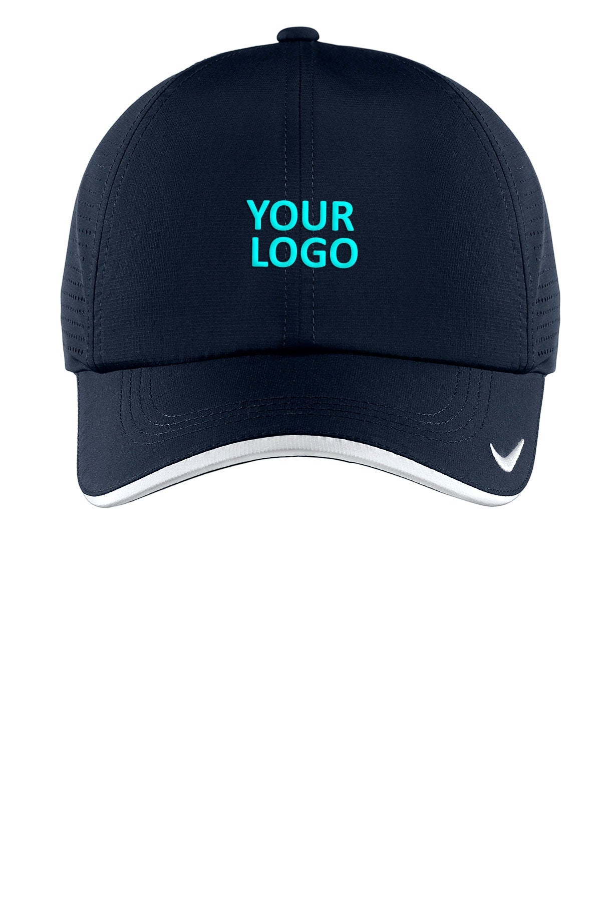 nike dri-fit swoosh perforated cap NKFB6445 navy