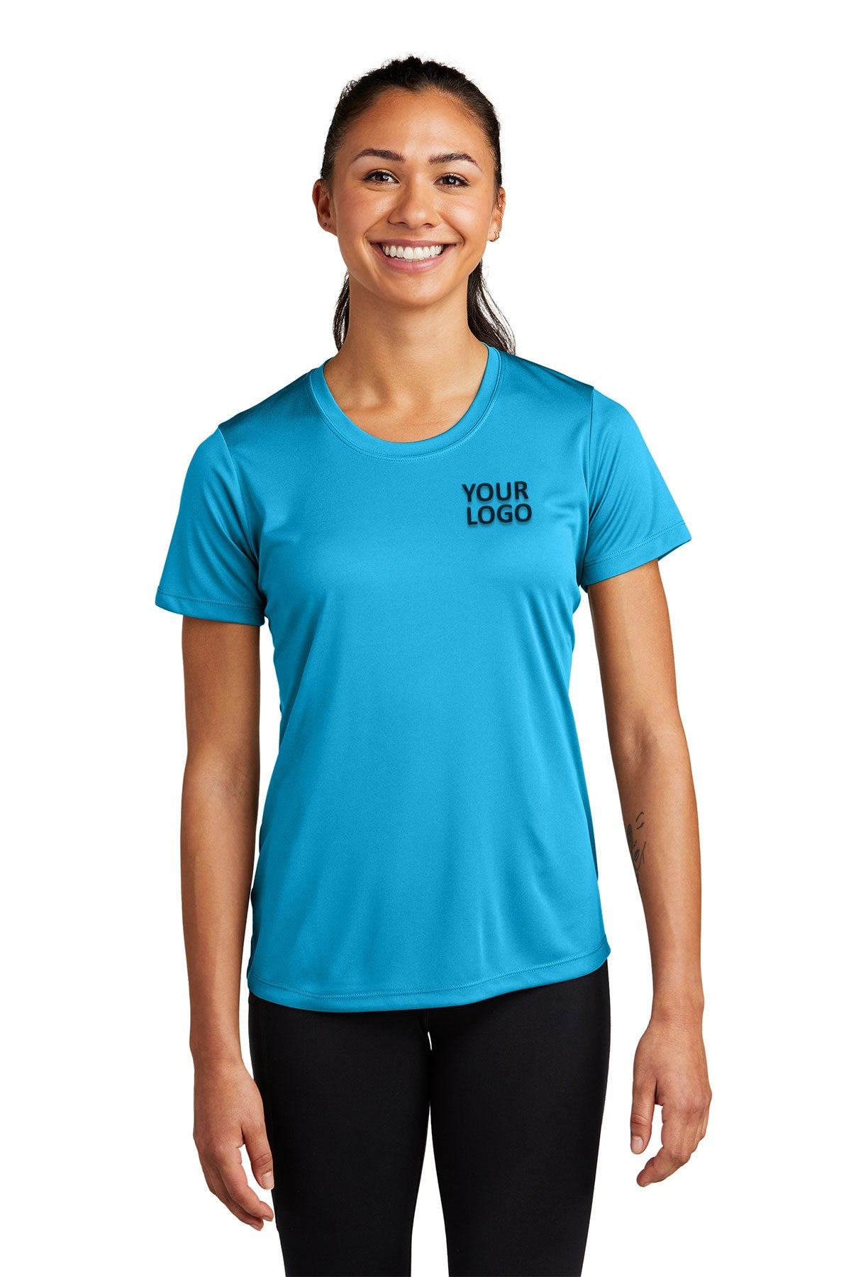 Sport-Tek Ladies PosiCharge Custom Competitor Tee's, Atomic Blue