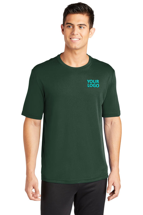 Sport-Tek Long Sleeve PosiCharge Custom Competitor Tee's, Forest Green