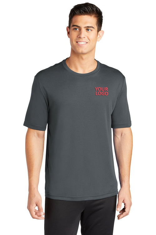 Sport-Tek Long Sleeve PosiCharge Custom Competitor Tee's, Iron Grey