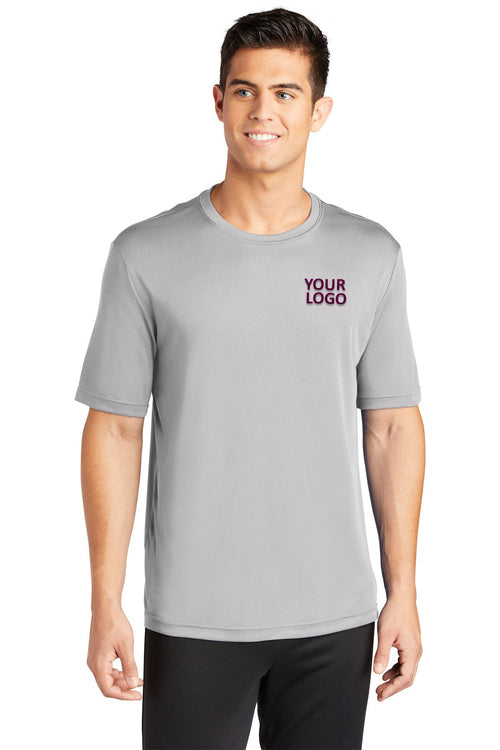 Sport-Tek Long Sleeve PosiCharge Customized Competitor Tee's, Silver