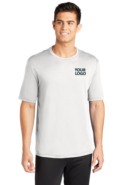 Sport-Tek Long Sleeve PosiCharge Branded Competitor Tee's, White