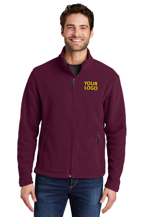 Port Authority Ladies Value Fleece Customized Jackets, Maroon