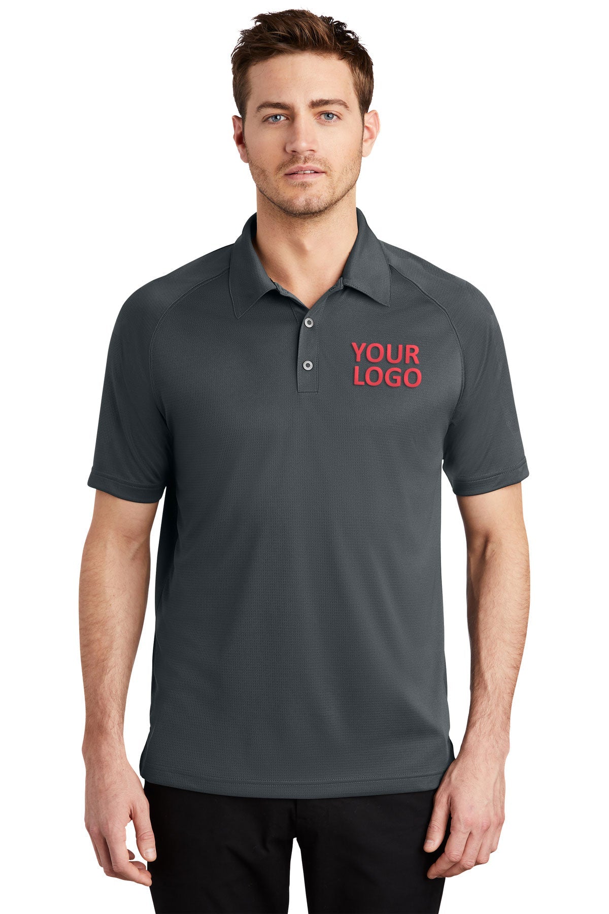 OGIO Diesel Grey OG110 work polo shirts with logo