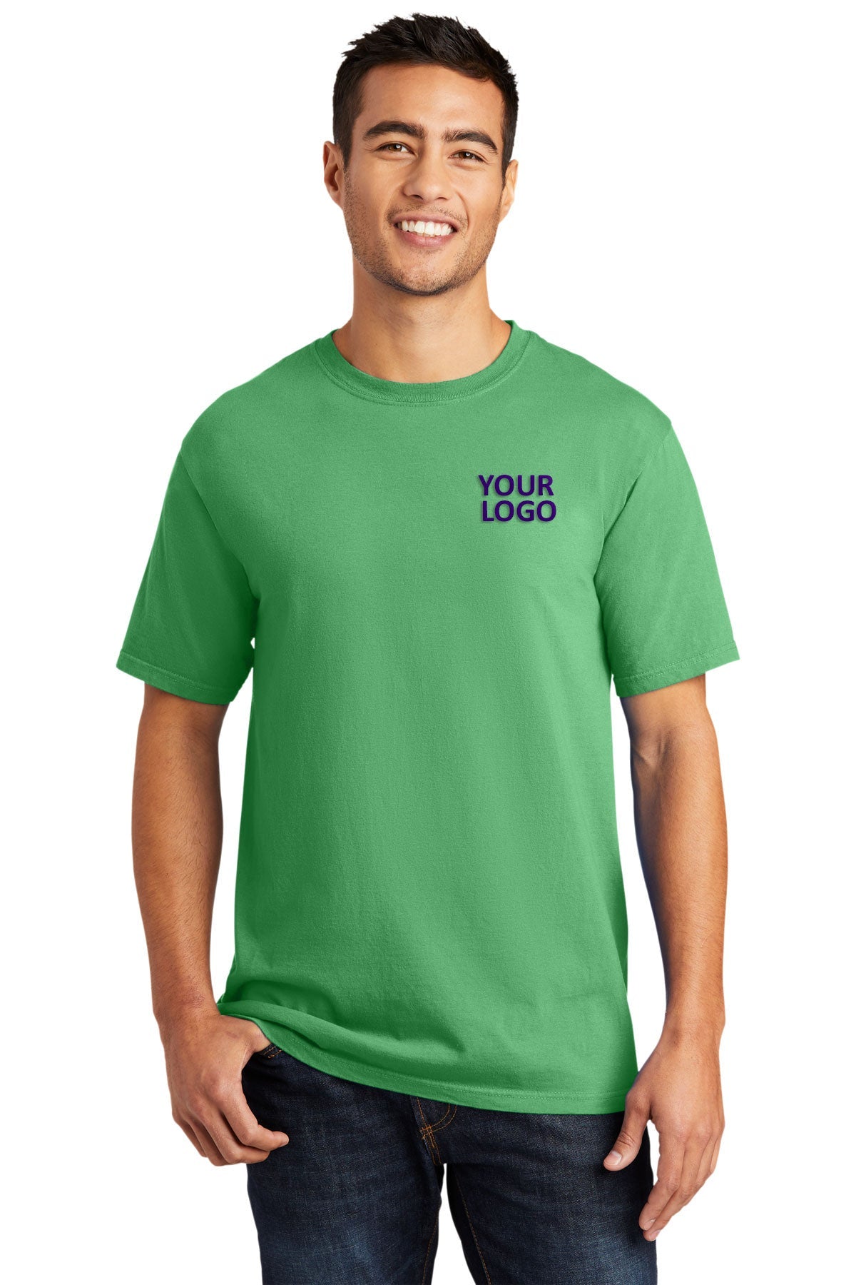 Port & Company Pigment-Dyed Customized Tee's, Guacamole