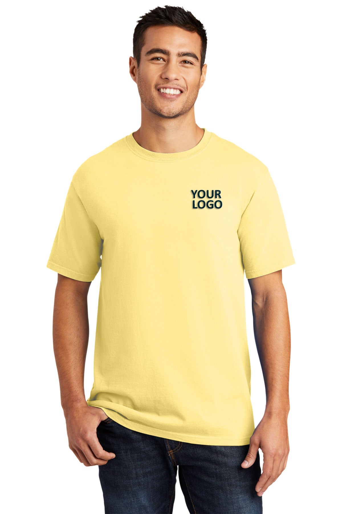 Port & Company Pigment-Dyed Custom Tee's, Popcorn