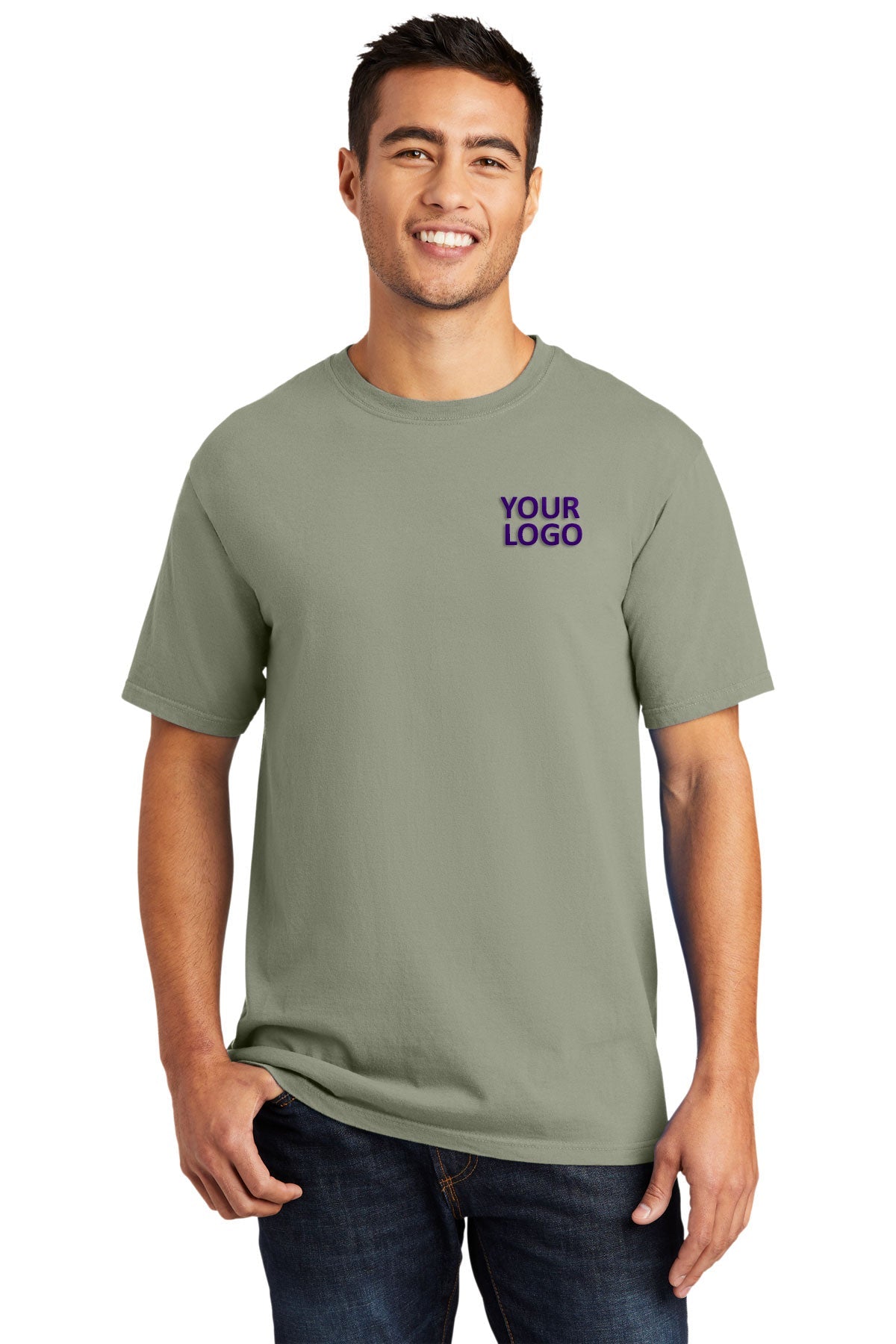 Port & Company Pigment-Dyed Custom Tee's, Walnut