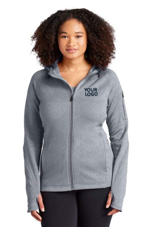 Sport-Tek Tech Fleece Branded 1/4-Zip Pullovers, Grey Heather