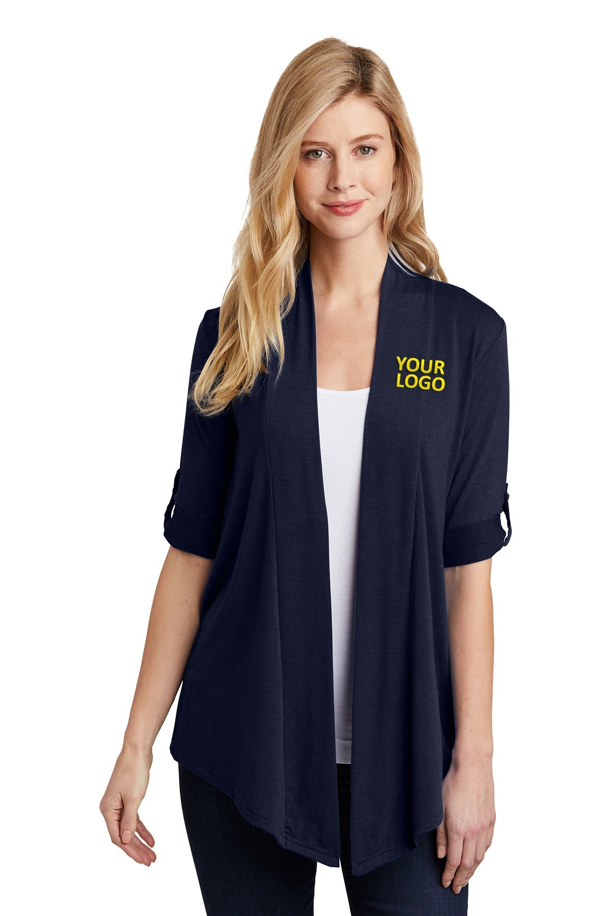 port authority dress blue navy l543 custom sweatshirts with logo