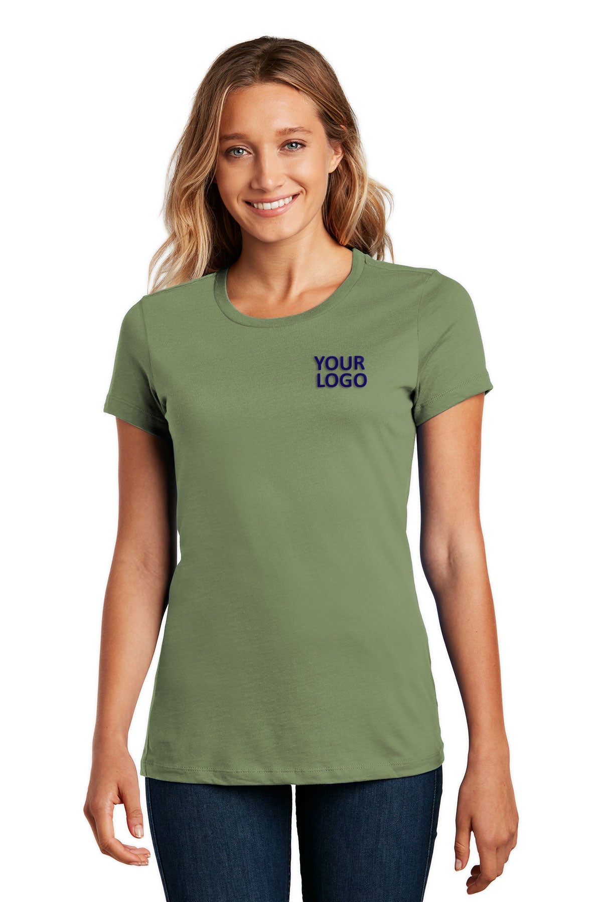 District Made Ladies Perfect Weight Crew Tee