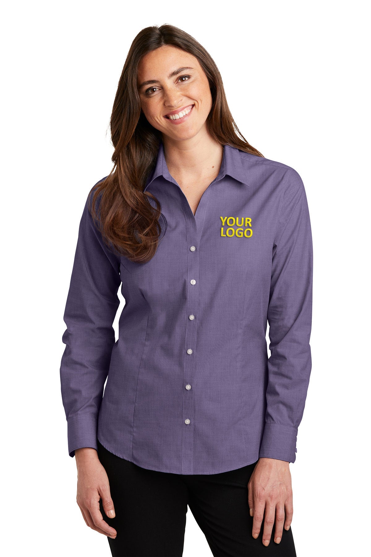 Port Authority Grape Harvest L640 custom logo shirts