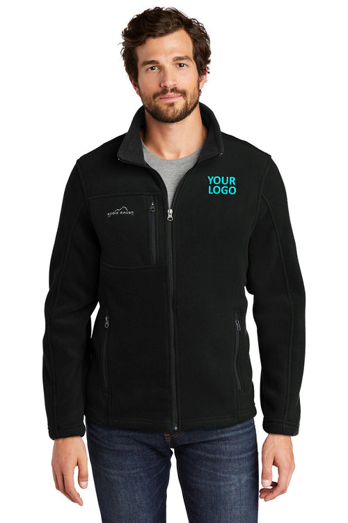 Eddie Bauer Ladies Customized Full-Zip Fleece Jackets, Black