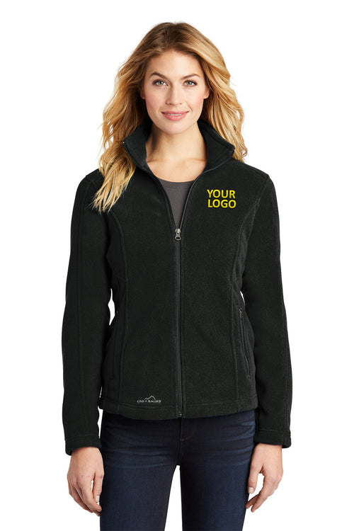 Eddie Bauer Customized Full-Zip Fleece Jackets, Black
