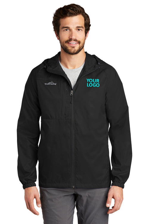 Eddie Bauer Ladies Packable Wind Jacket, Black [Labenz & Associates]