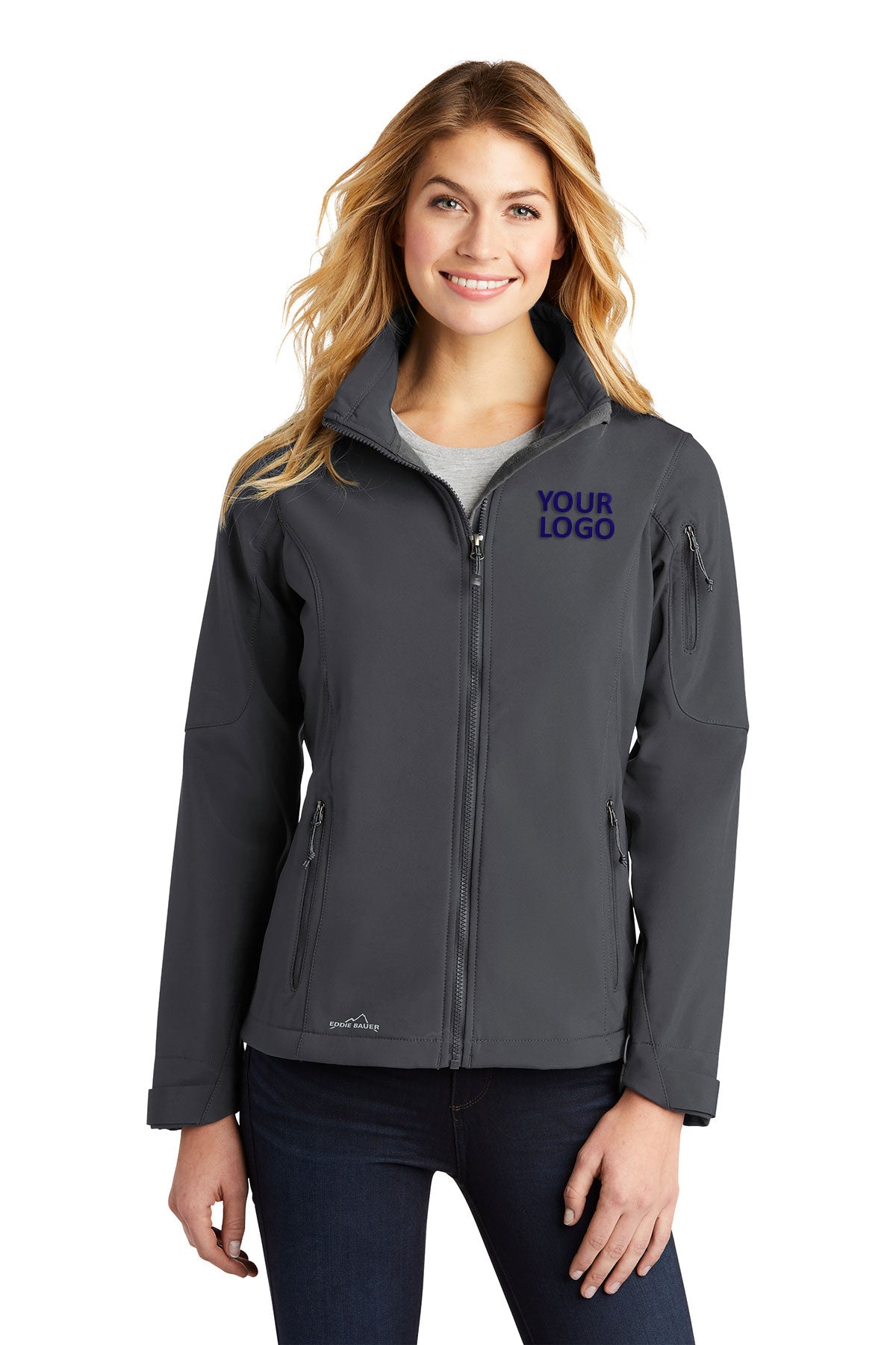 Eddie Bauer Grey Steel EB531 company jackets with logo
