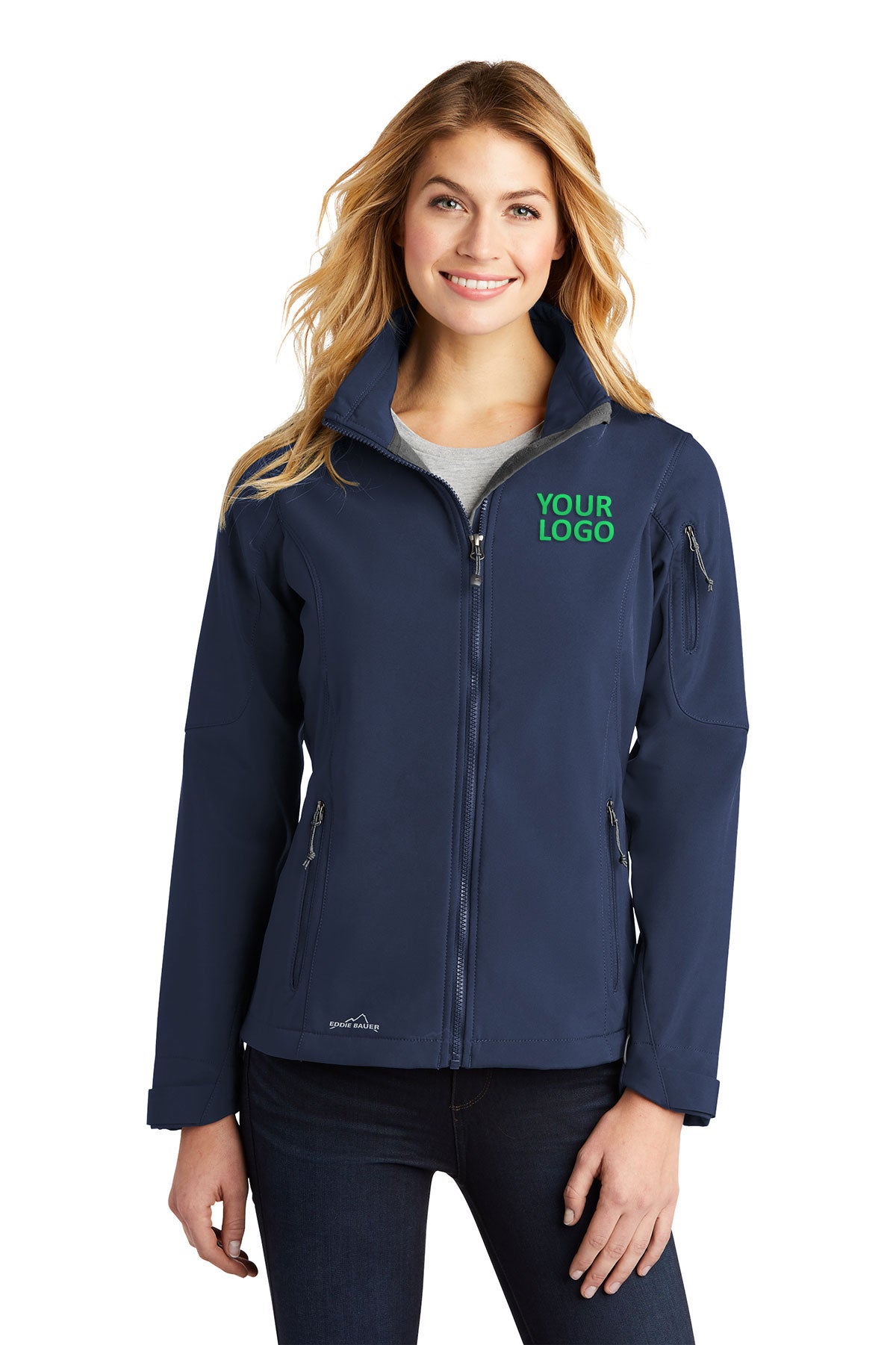 Eddie Bauer River Blue EB531 company jackets with logo