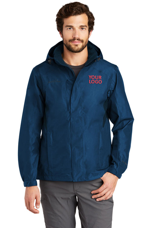 Eddie Bauer Ladies Customized Rain Jackets, Deep Sea Blue