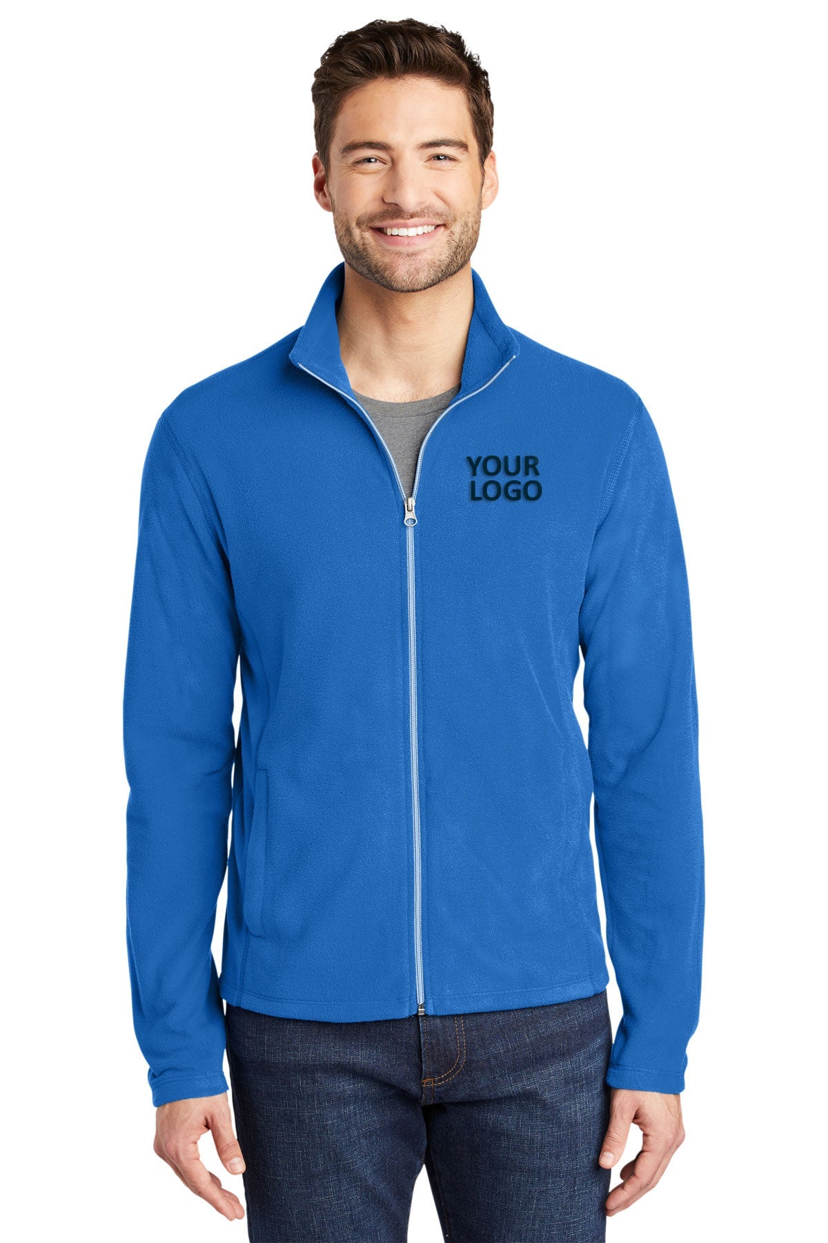 port authority light royal f223 custom jackets with logo